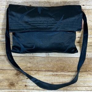 Kathy McMahon Womens Satin Clutch Bag Black